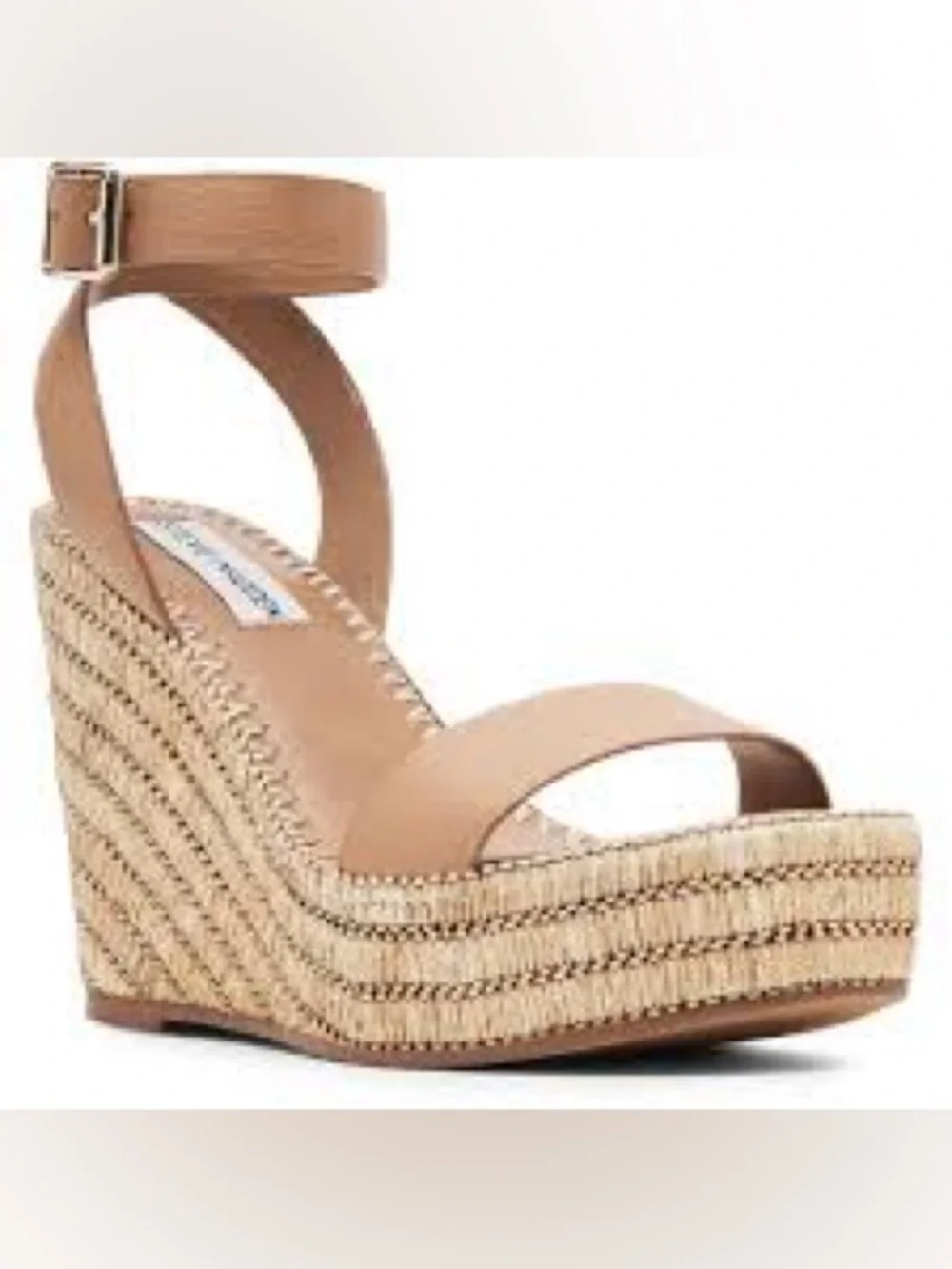 Steve Madden Cassie Raffia Espadrille Wedge Sandals - NWOT